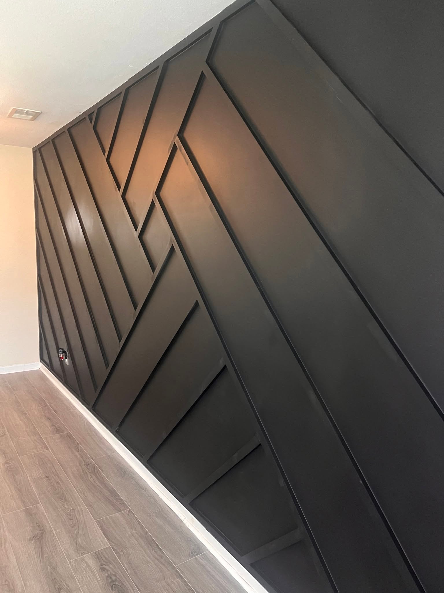 Custom Geometric Accent Wall